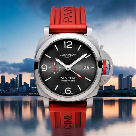 panerai luminor red strap